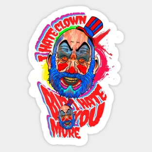 i hate clown Sticker